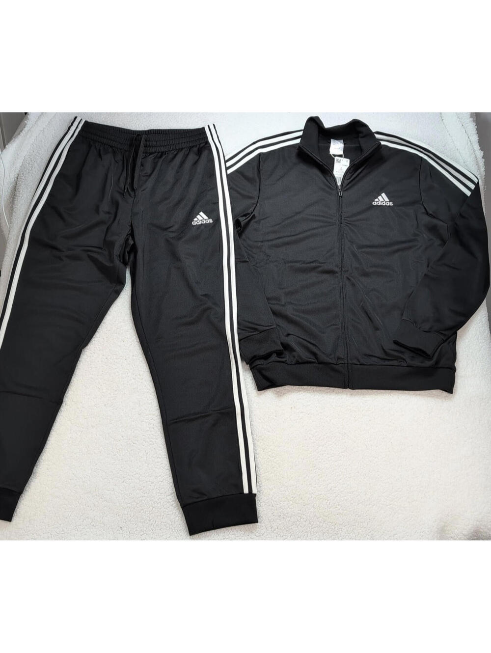 Adidas Essentials Warm-Up Tracksuit Men's size Large 3-Stripes NWT